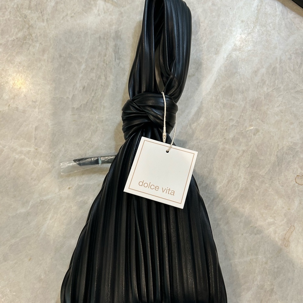 Dolce Vita Black Gathered Bag